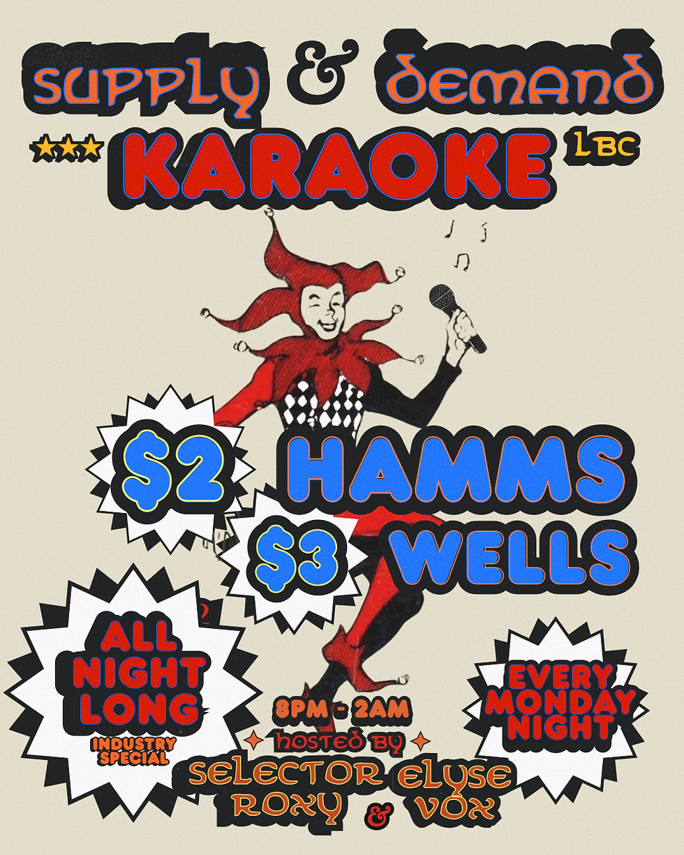 KARAOKE! Presented by Selector Roxy & Elyse Vox