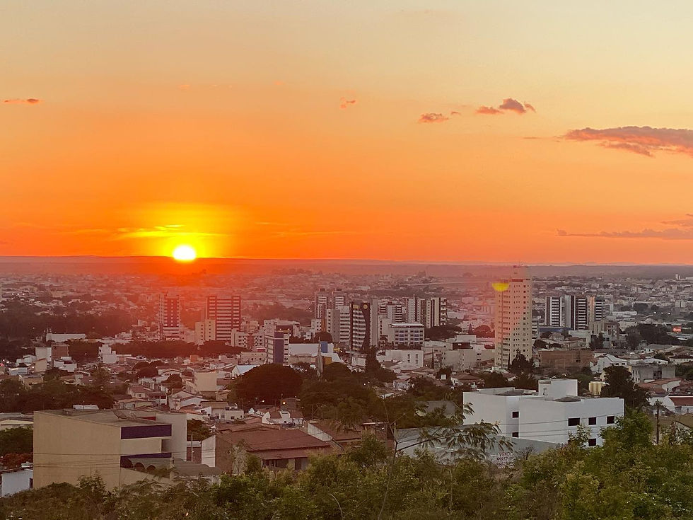Pôr do sol em Vitoria da Conquista. Imagem: Prefeitura de VItoria da Conquista.