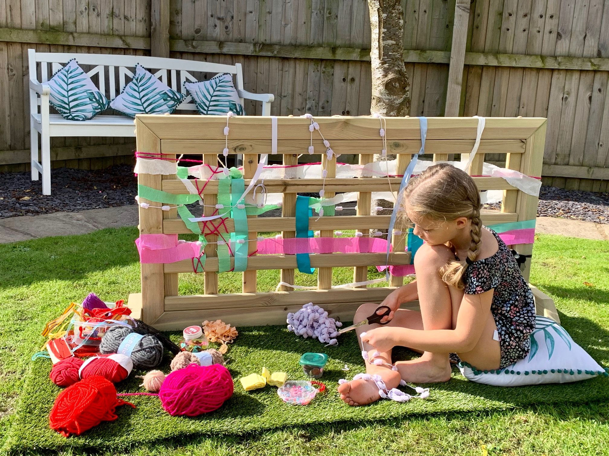 Free Standing Weaving Panel