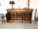 Lange antieke LP dressoir 3-d (12)