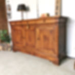 Lange antieke LP dressoir 3-d (1)