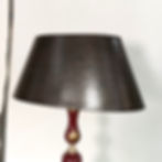 antieke lamp met leren kap (6)