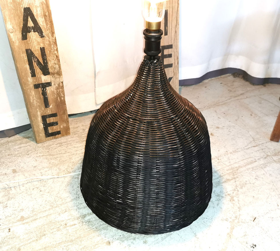 Grote nieuwe rieten vloerlamp (6)