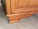 lage antieke dressoir in bleke eik L 162 (9)