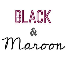Black & Maroon