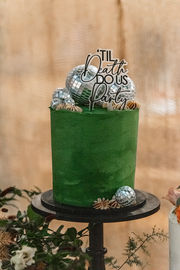 Wedding cake at The Shed at Mwnt captured by South Wales wedding photographer