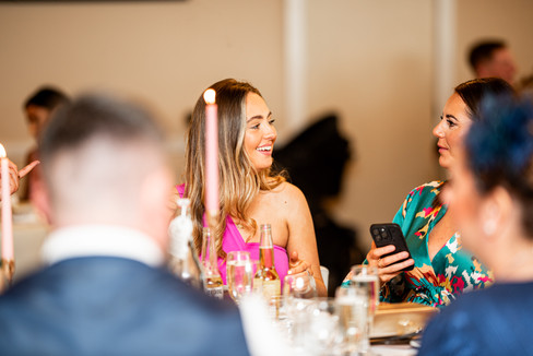 Reception at a wedding at the Cliff Hotel and Spa by South Wales Wedding Photographer
