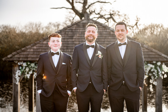 Golden hour at Oldwalls Gower Wedding by South Wales Wedding Photographer
