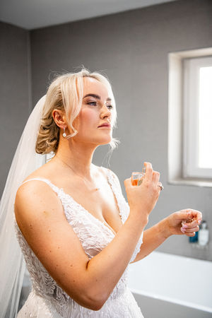 Getting ready photos at a wedding at the Cliff Hotel and Spa by South Wales Wedding Photographer