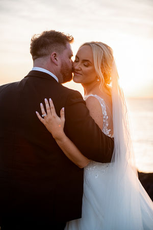 Golden Hour portraits at the Cliff Hotel and Spa by South Wales Wedding Photographer