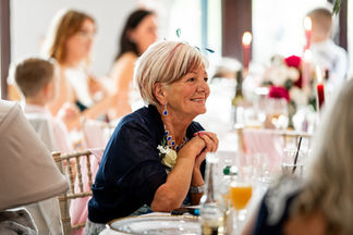 Wedding guests captured by South Wales wedding photographer