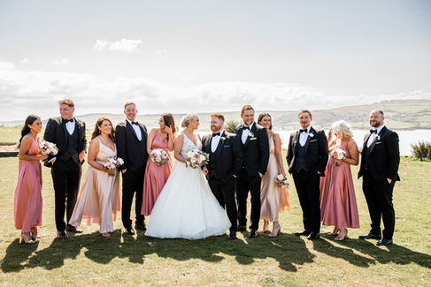 Photos at a wedding at the Cliff Hotel and Spa by South Wales Wedding Photographer