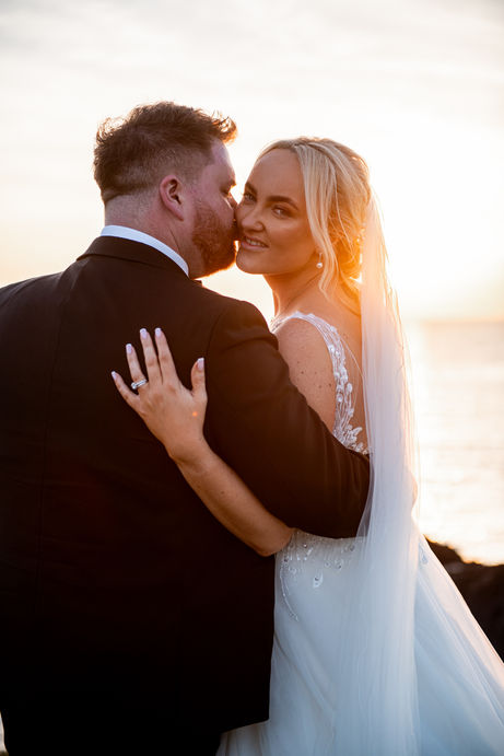 Golden Hour portraits at the Cliff Hotel and Spa by South Wales Wedding Photographer