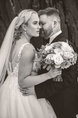 Couple Portraits at a wedding at the Cliff Hotel and Spa by South Wales Wedding Photographer