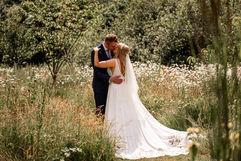 Bride and groom the King Arthur Hotel by South Wales Wedding Photographer