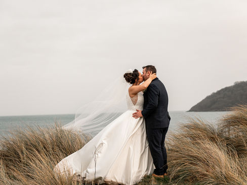 Windswept Gower Wedding | Oxwich Bay Hotel | Hannah & Adam