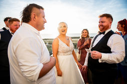 Reception at a wedding at the Cliff Hotel and Spa by South Wales Wedding Photographer