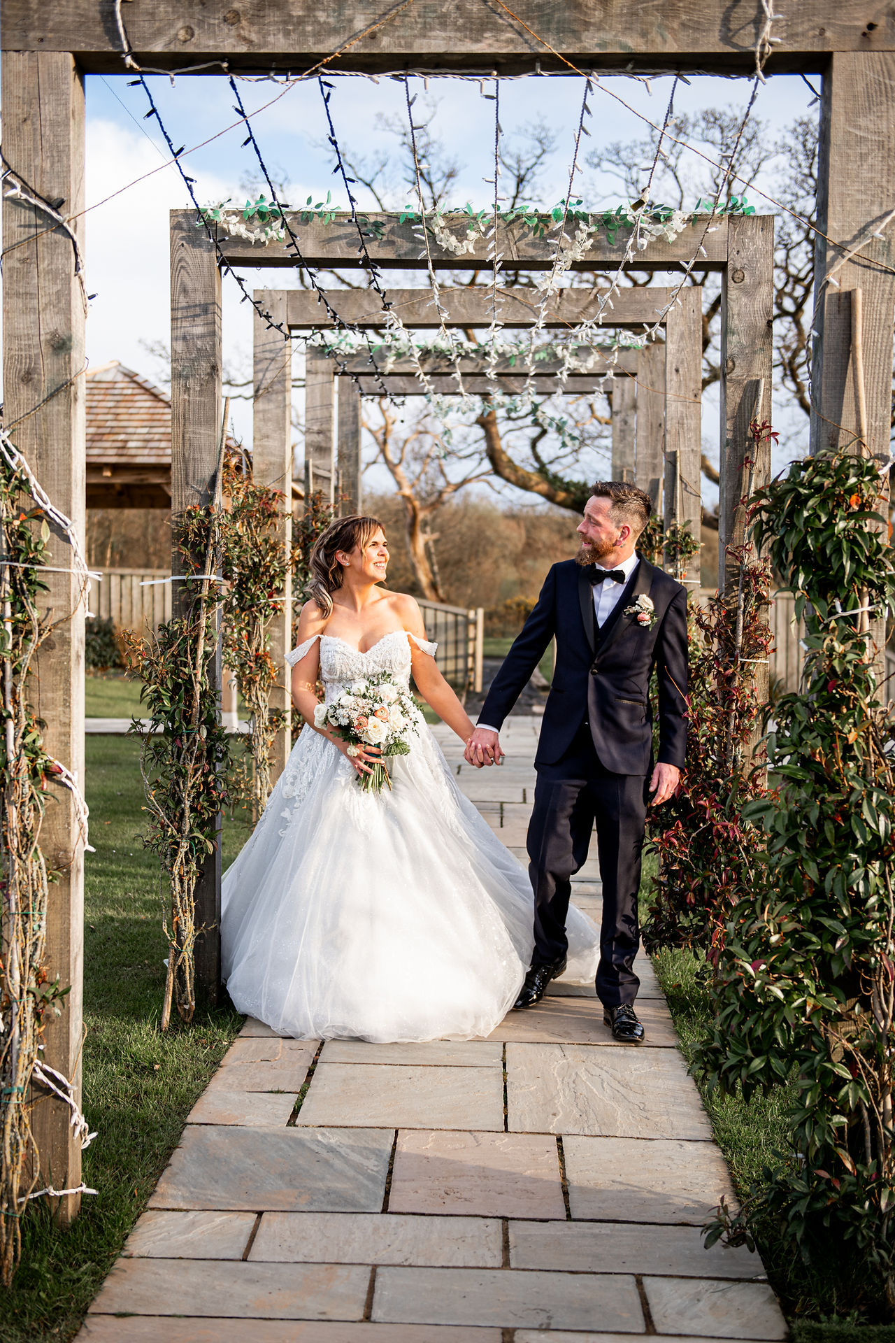 Golden hour at Oldwalls Gower Wedding by South Wales Wedding Photographer