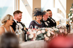 Reception at a wedding at the Cliff Hotel and Spa by South Wales Wedding Photographer