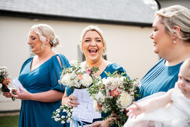 Confetti at Oldwalls Gower Wedding by South Wales Wedding Photographer