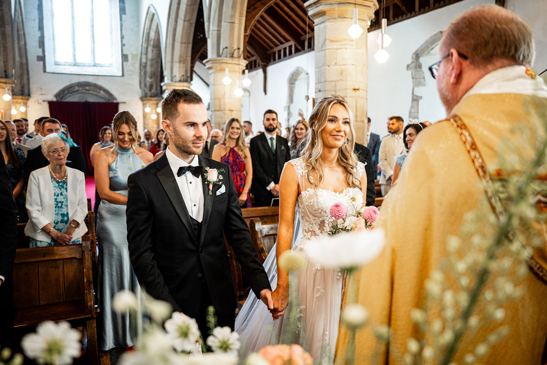 Ceremony at Coed y Mwstwr Hotel by South Wales Wedding Photographer