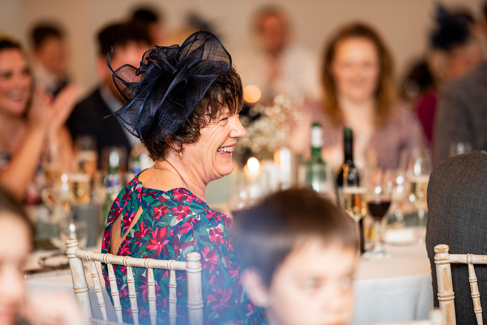 Reception at Gellifawr Woodland Retreat Wedding by South Wales Wedding Photographer