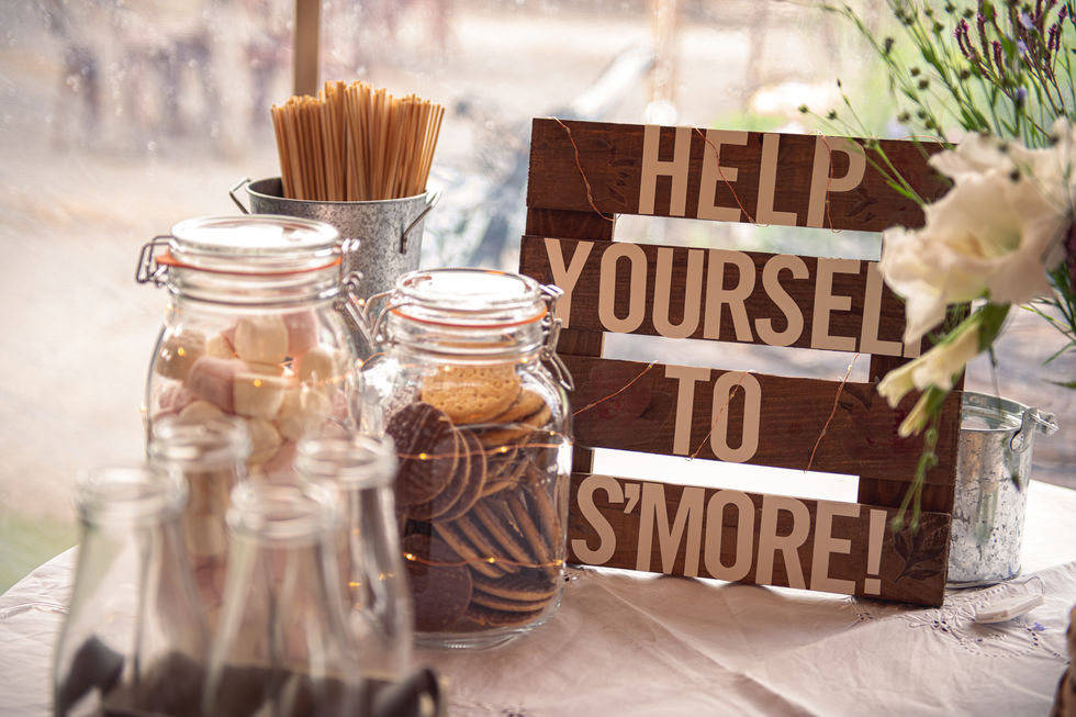 Mason jars at Ceridwen Centre, Carmarthenshire by Swansea Wedding Photographer Katy Tainton Photography