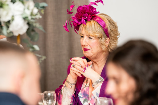 Reception at an Emlyn hotel Wedding by a South Wales Wedding Photographer