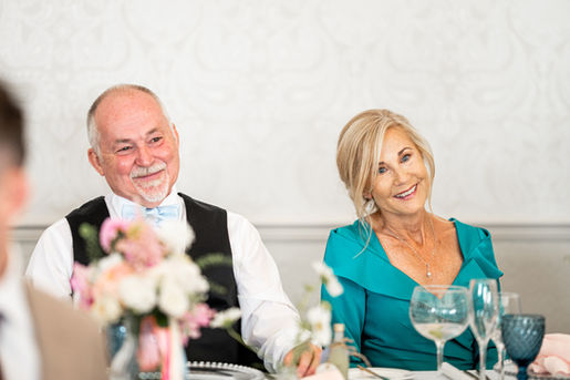 Reception at Coed y Mwstwr Hotel by a South Wales Wedding Photographer