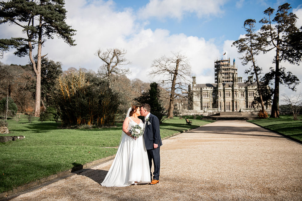 Wedding Portraits at Margam Park by South Wales Wedding Photographer