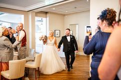 Reception at a wedding at the Cliff Hotel and Spa by South Wales Wedding Photographer