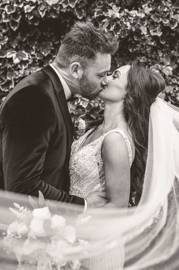 Couple Portrait at South Wales Wedding at the Emlyn hotel by South Wales Wedding Photographer