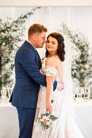 Couple Portraits at Gellifawr Woodland Retreat Wedding by South Wales Wedding Photographer