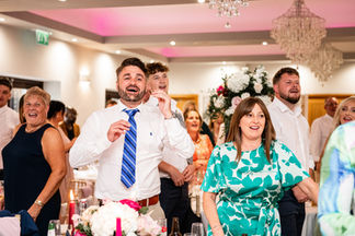 Wedding guests captured by South Wales wedding photographer