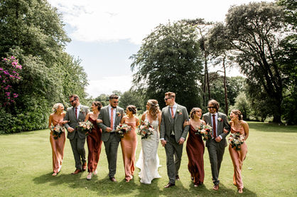 Outdoor Ceremony at Fairyhill by South Wales Wedding Photographer