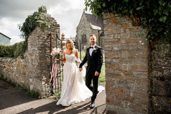 Ceremony at Coed y Mwstwr Hotel by South Wales Wedding Photographer