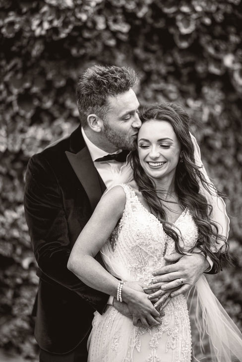 Couple Portrait at South Wales Wedding at the Emlyn hotel by South Wales Wedding Photographer