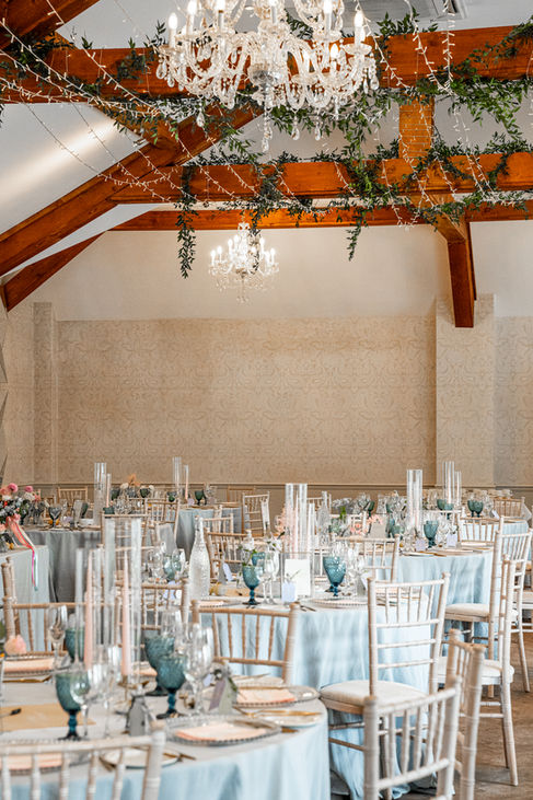 Reception at Coed y Mwstwr Hotel by a South Wales Wedding Photographer