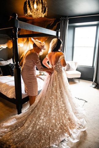 Bridal Preparations at Gellifawr Woodland Retreat by South Wales Wedding Photographer