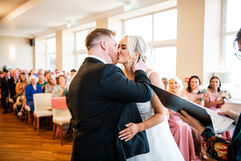 Ceremony photos at a wedding at the Cliff Hotel and Spa by South Wales Wedding Photographer