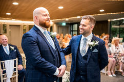 Ceremony at Fairyhill by South Wales Wedding Photographer
