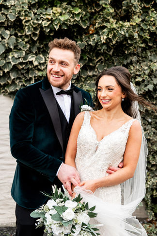 Couple Portrait at South Wales Wedding at the Emlyn hotel by South Wales Wedding Photographer