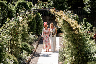 Outdoor Ceremony at Fairyhill by South Wales Wedding Photographer