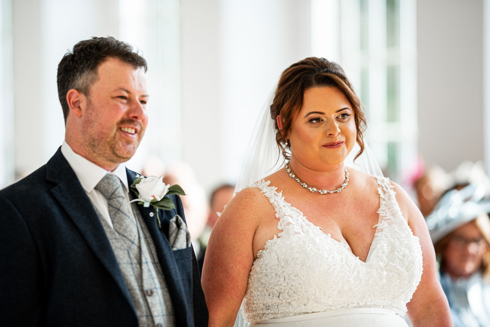 Ceremony photos at the Orangery Margam Park by South Wales Wedding Photographer