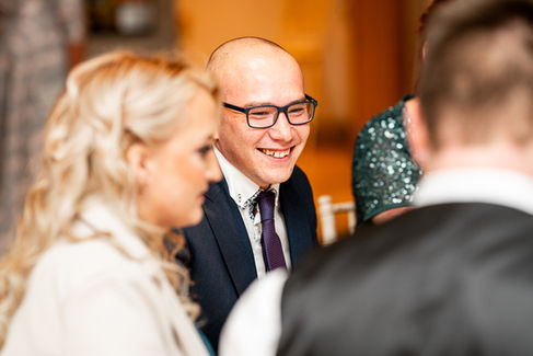 Reception at an Emlyn hotel Wedding by a South Wales Wedding Photographer
