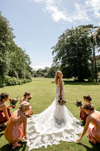 Outdoor Ceremony at Fairyhill by South Wales Wedding Photographer