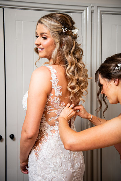 Bridal Preparation at Fairyhill Wedding by South Wales Wedding Photographer