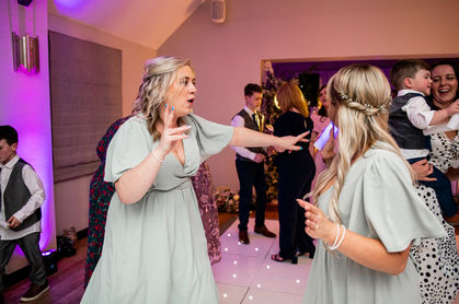 Reception at Gellifawr Woodland Retreat Wedding by South Wales Wedding Photographer