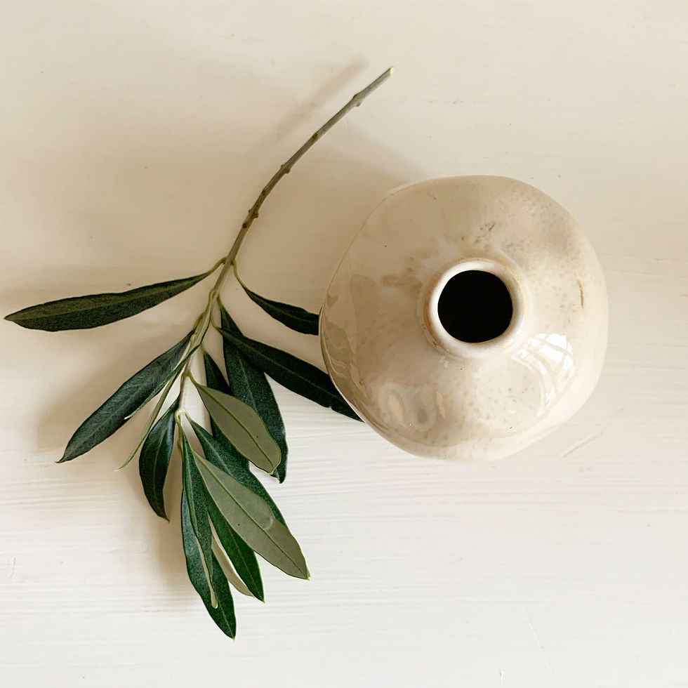 Thumbnail: Oatmeal Dimple Vase