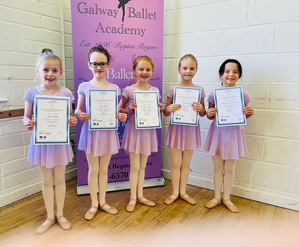 ARBTA Ballet Exam Results